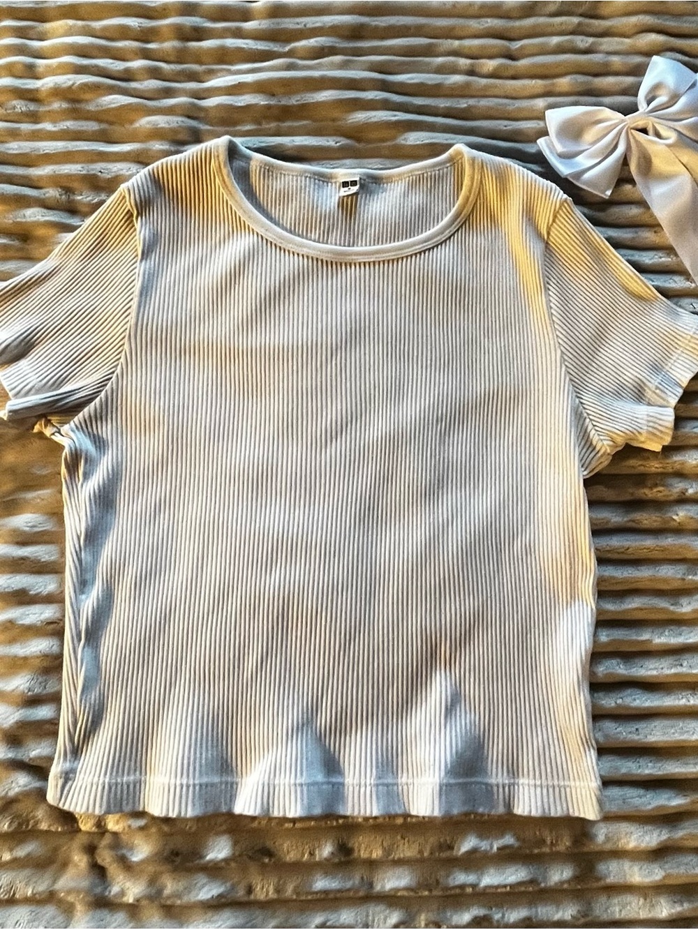 UNIQLO Ribbed Baby Tee ♡
